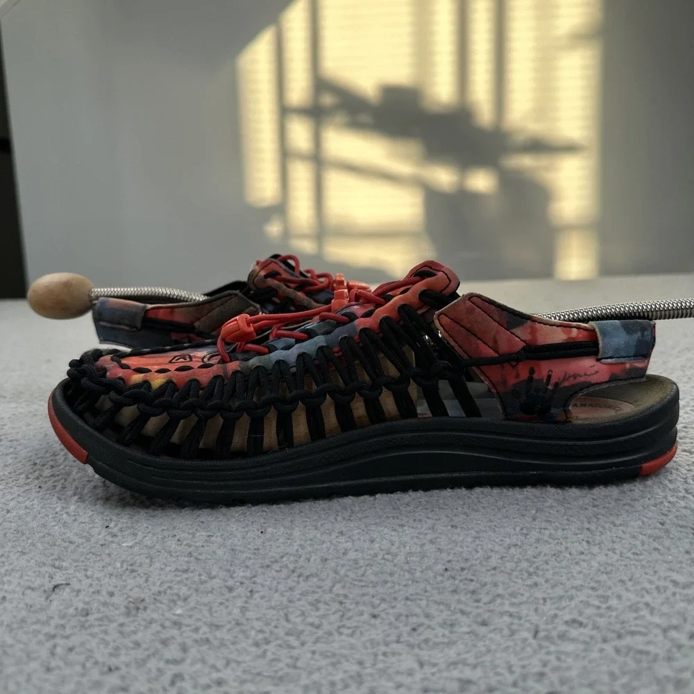KEEN UNEEK 2 Cord New York At Night Sandals Men 10 Jerry Garcia 1024310
